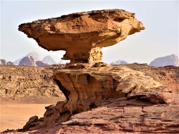 View of rock formations