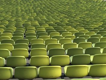 Full frame shot of empty chairs