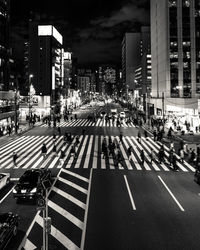 City street at night