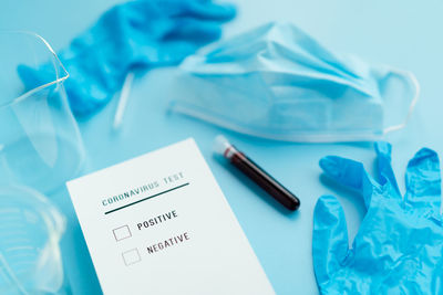 High angle view of pen on table