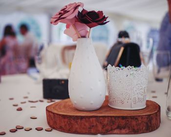 Close-up of cake on table