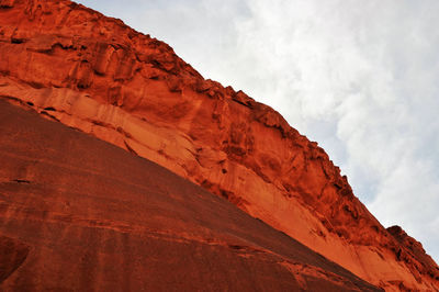 The landscape of the wadi rum desert in jordan where the most mars like terrain on earth.