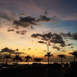 Scenic view of sunset sky