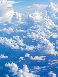 Aerial view of cloudscape