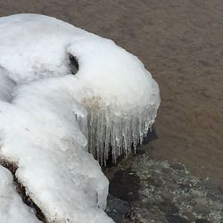 Close-up of ice crystals