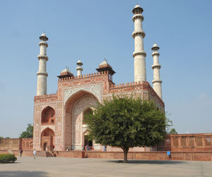 View of historical building against clear sky