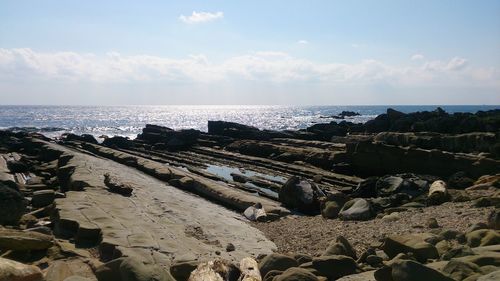 Scenic view of sea against sky