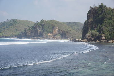 Scenic view of sea against sky