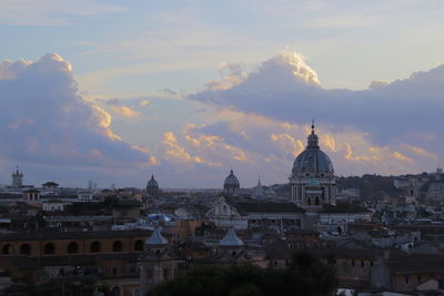 Sunset over the rome.