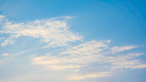 Low angle view of clouds in sky