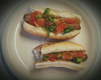 Close-up of served food