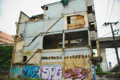 Low angle view of old building