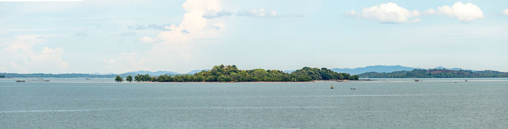 Panoramic view of sea against sky