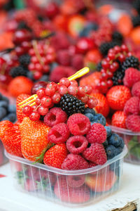 Close-up of strawberries
