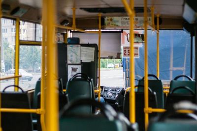 Interior of train