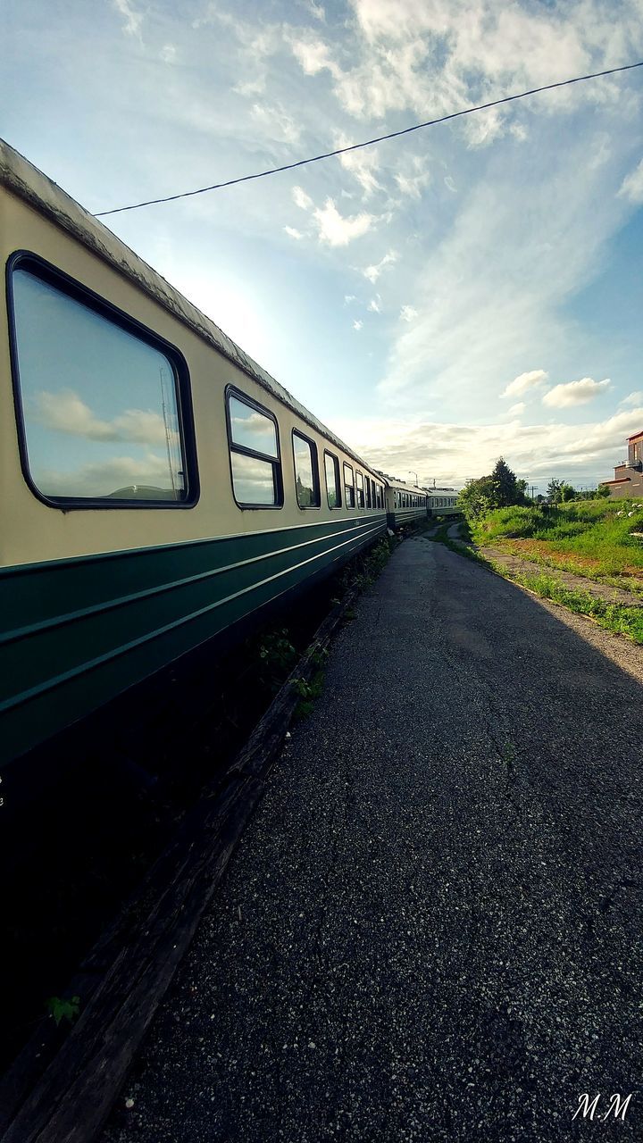 TRAIN ON RAILROAD TRACK