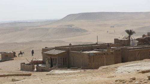 Scenic view of desert against sky