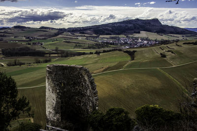 Scenic view of landscape against sky