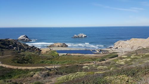 Scenic view of sea against sky