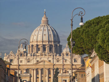 View of cathedral and buildings in city