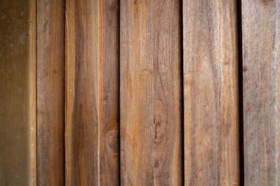 Full frame shot of wooden fence