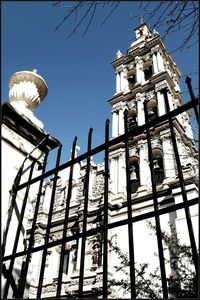 Low angle view of built structure against sky