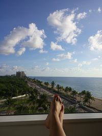 Scenic view of sea against sky