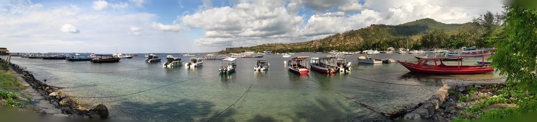 Panoramic view of sea against sky