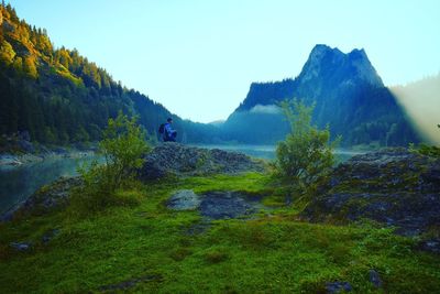 Scenic view of mountains