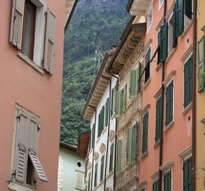 Low angle view of residential buildings