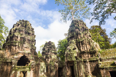 Low angle view of a temple