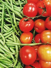 Close-up of tomatoes in basket