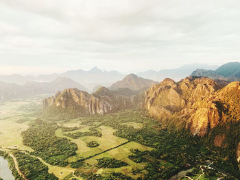 Panoramic view of landscape against sky