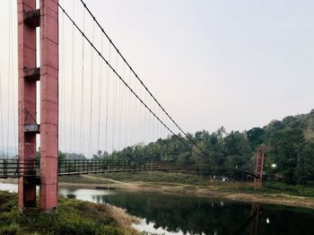 Bridge over river against sky