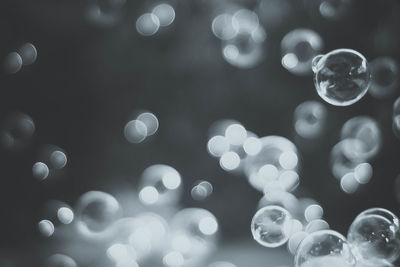 Close-up of bubbles