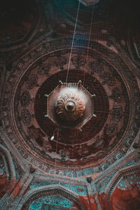 Low angle view of ornate ceiling