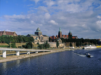 View of city at waterfront