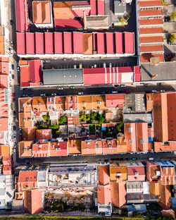 Aerial view of a small residential area, lisbon, portugal 