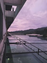 Bridge over river against sky