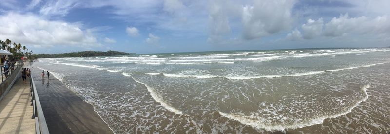 Panoramic view of beach