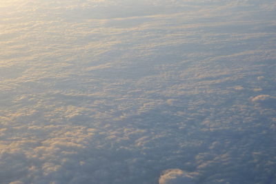 Aerial view of cloudscape