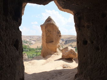 View of rock formations