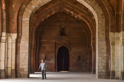 Full length of a man standing in a building