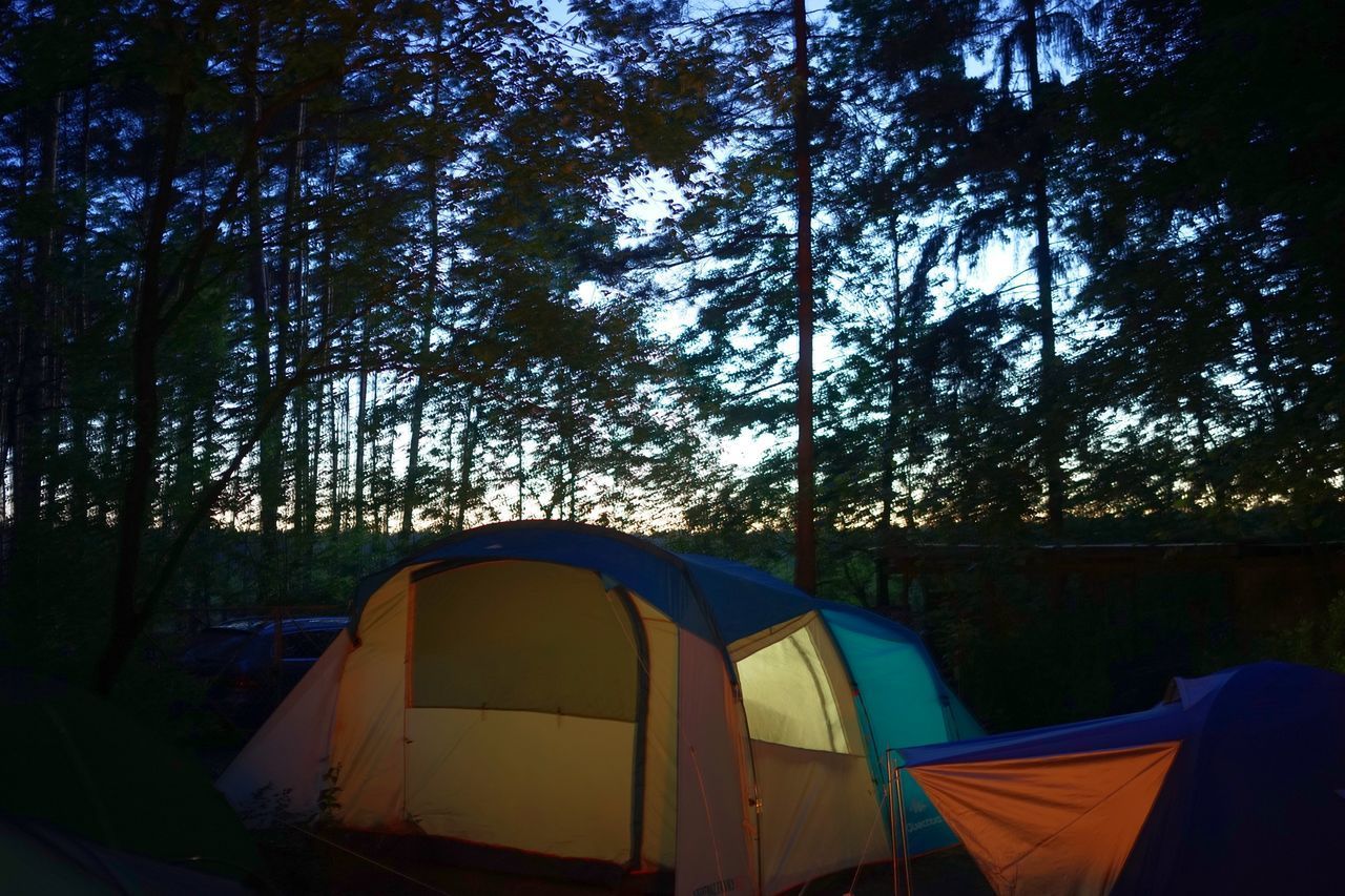 VIEW OF TENT AGAINST SKY