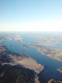 Aerial view of sea