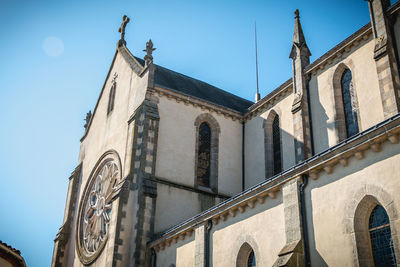 Low angle view of historic building against sky