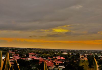 Cityscape at sunset