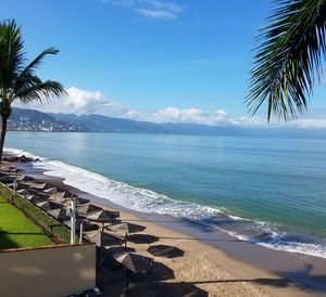 Scenic view of sea against sky