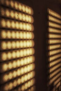 Full frame shot of blinds in darkroom