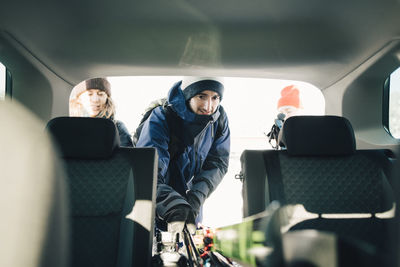 People sitting in bus